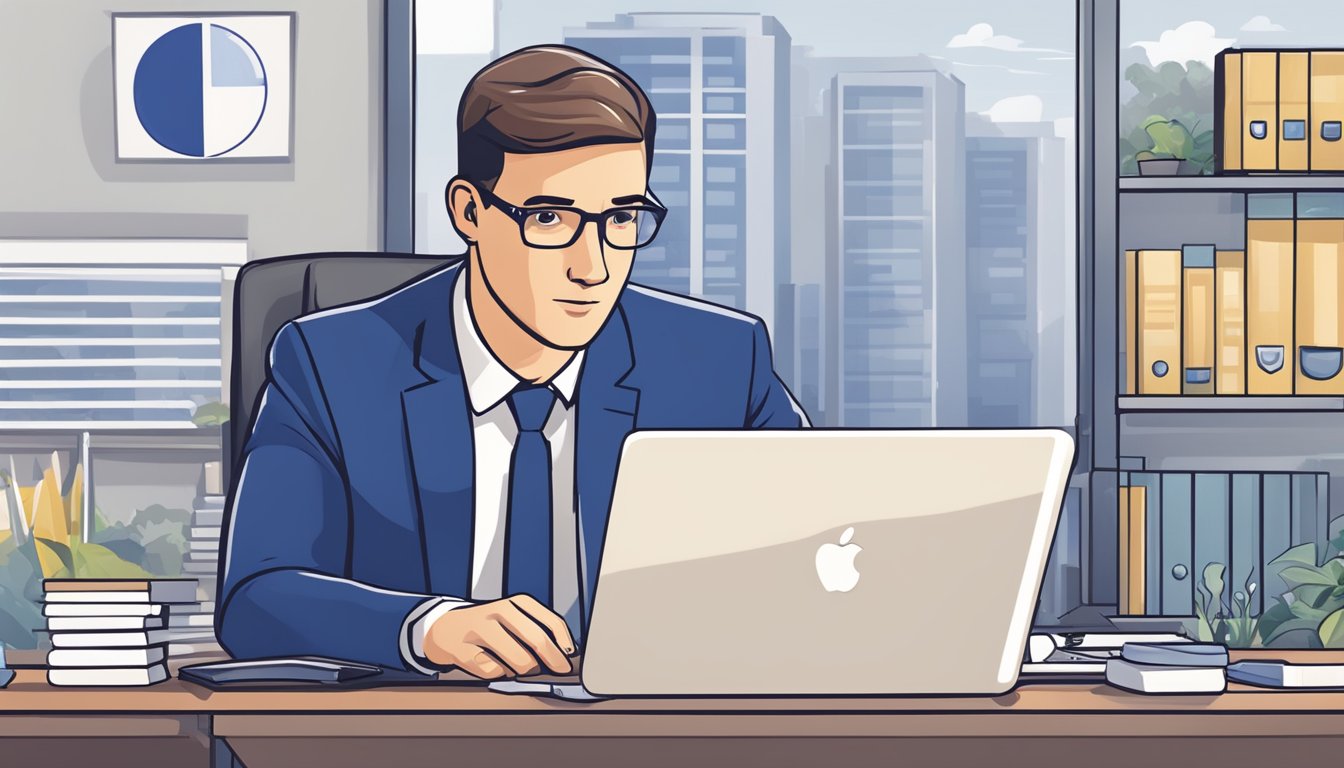 A business manager on Facebook ensuring security and control functions
