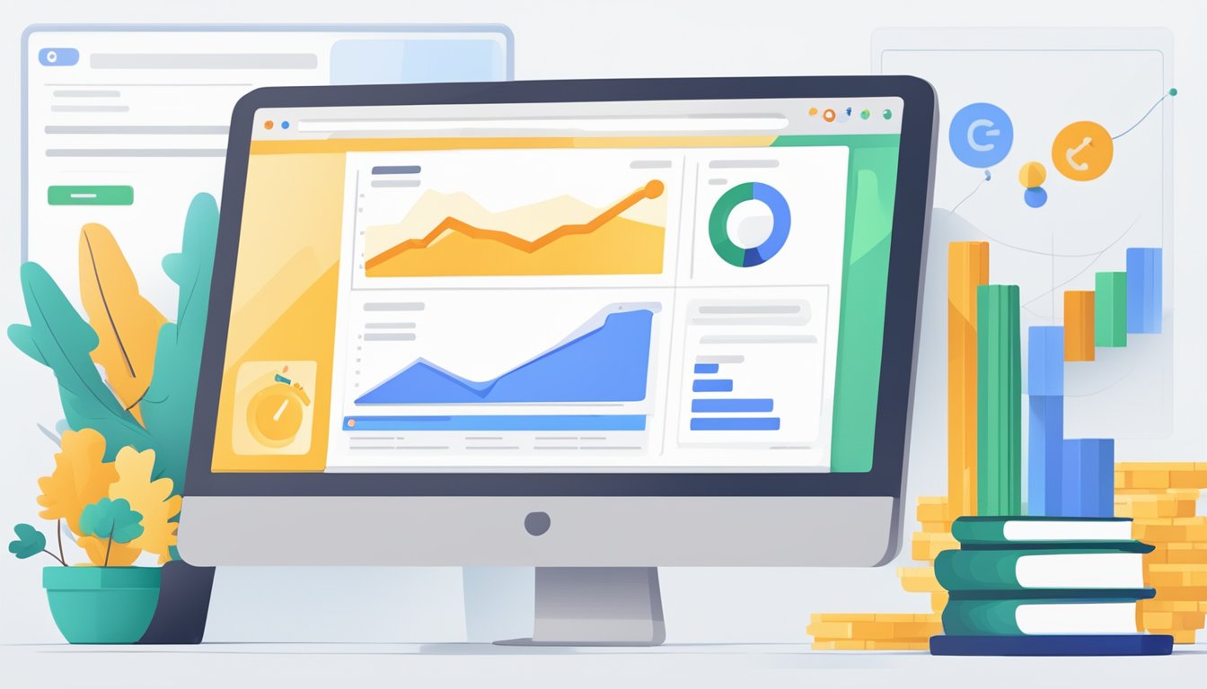 En dataskjerm som viser optimalisering og forbedring av Google Ads