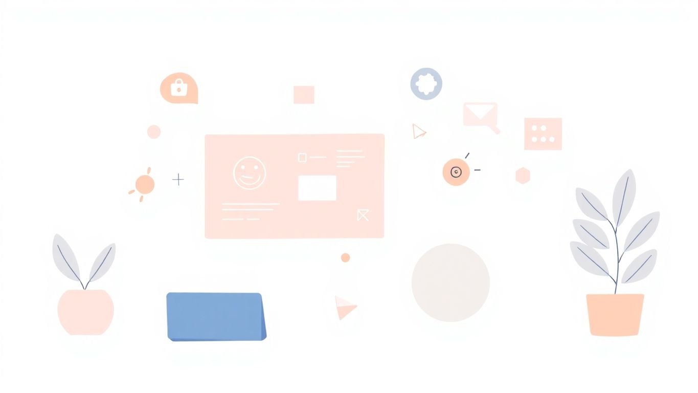 Illustrasjon av teknologisk tilpasning med moderne design.