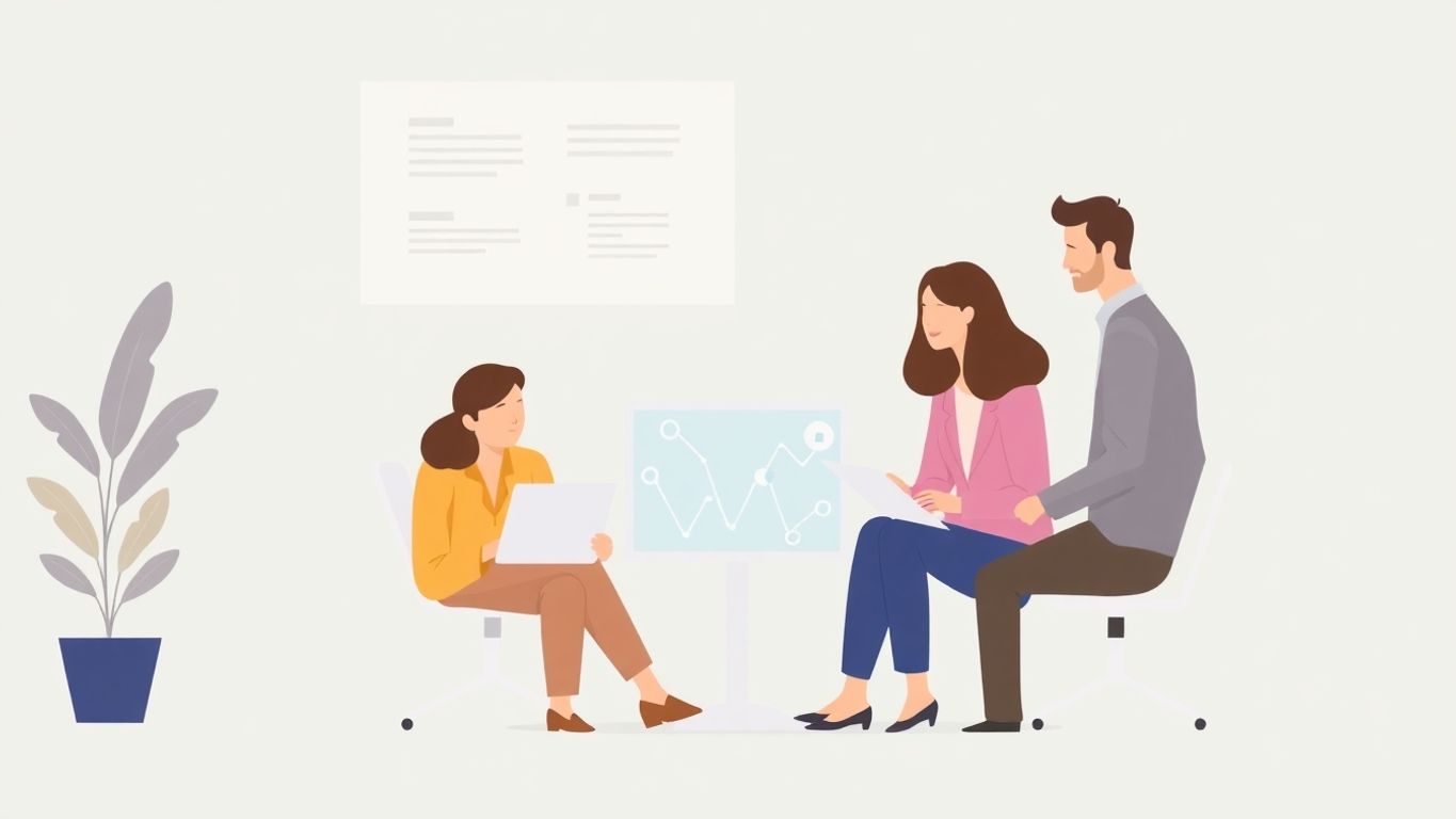 Illustrasjon av teamarbeid ved digital transformasjon.