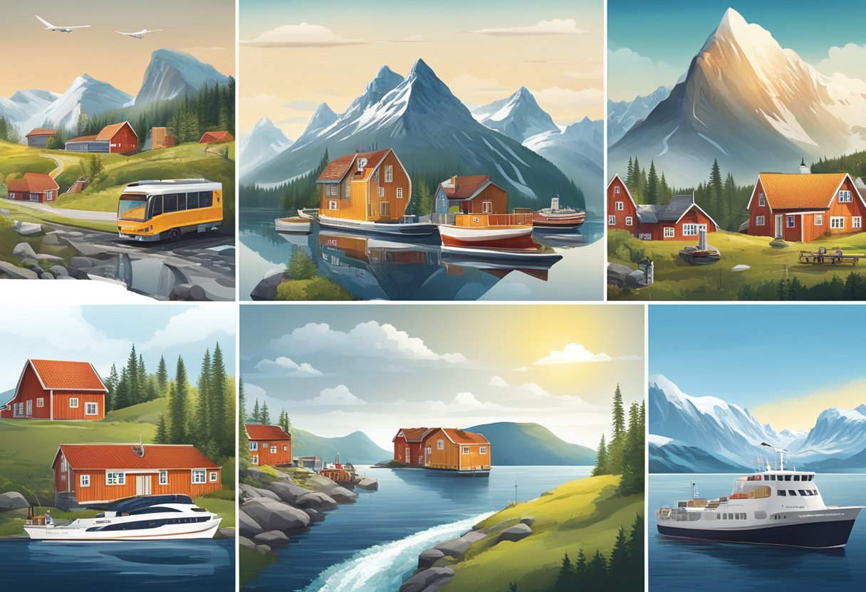 Various Norwegian advertisements in different channels