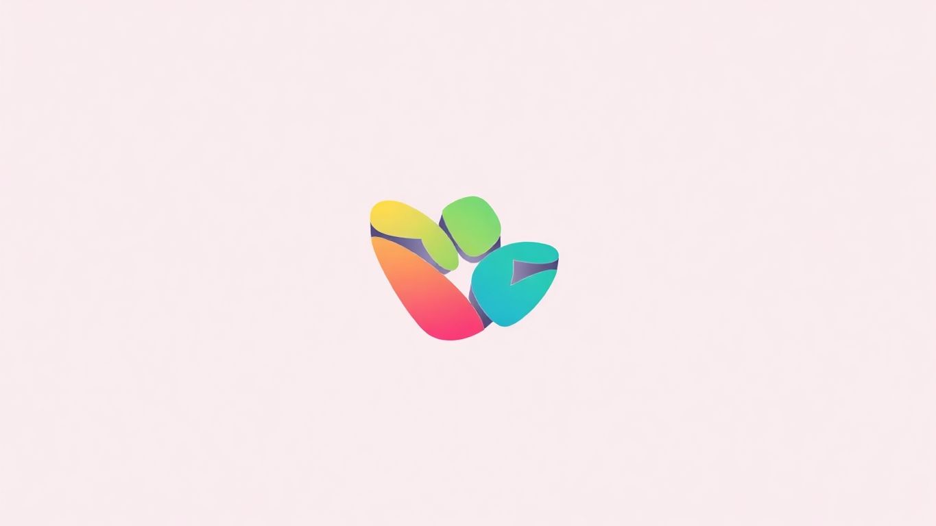 Moderne logo i myke farger for merkeidentitet.
