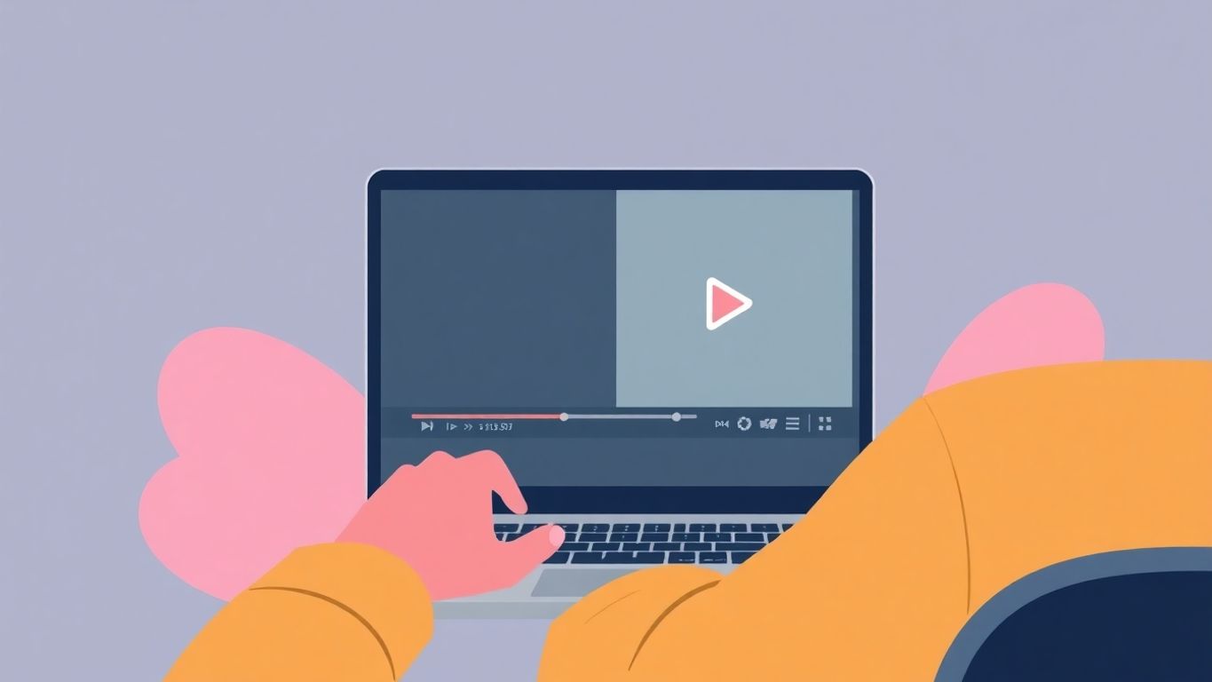 Person ser på video for leadgenerering