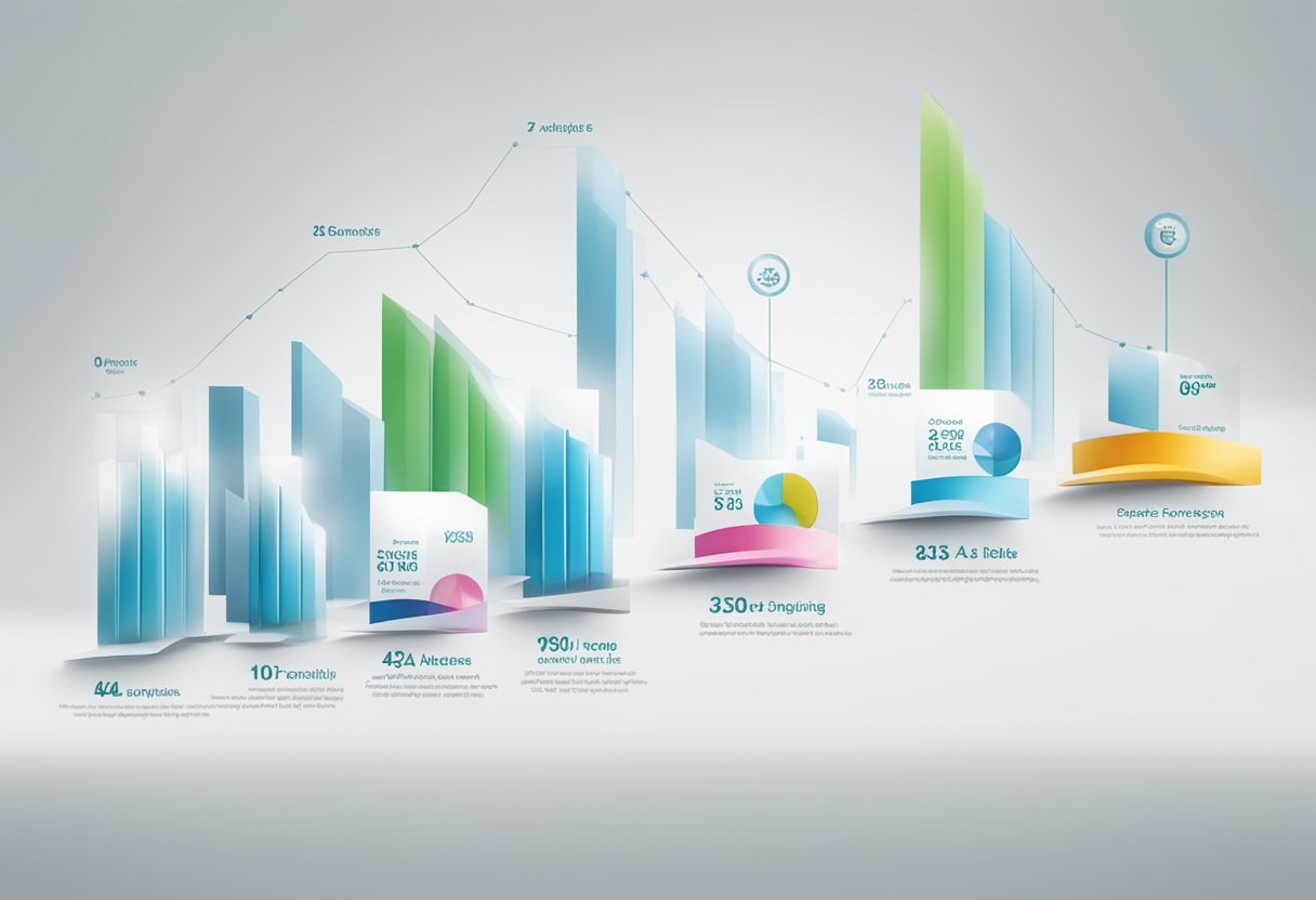 A graph showing the increase in sales and brand recognition after a Norwegian advertising campaign