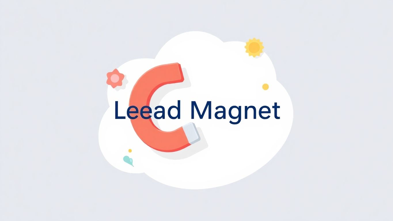 Illustrasjon av en leadmagnet med myke farger.