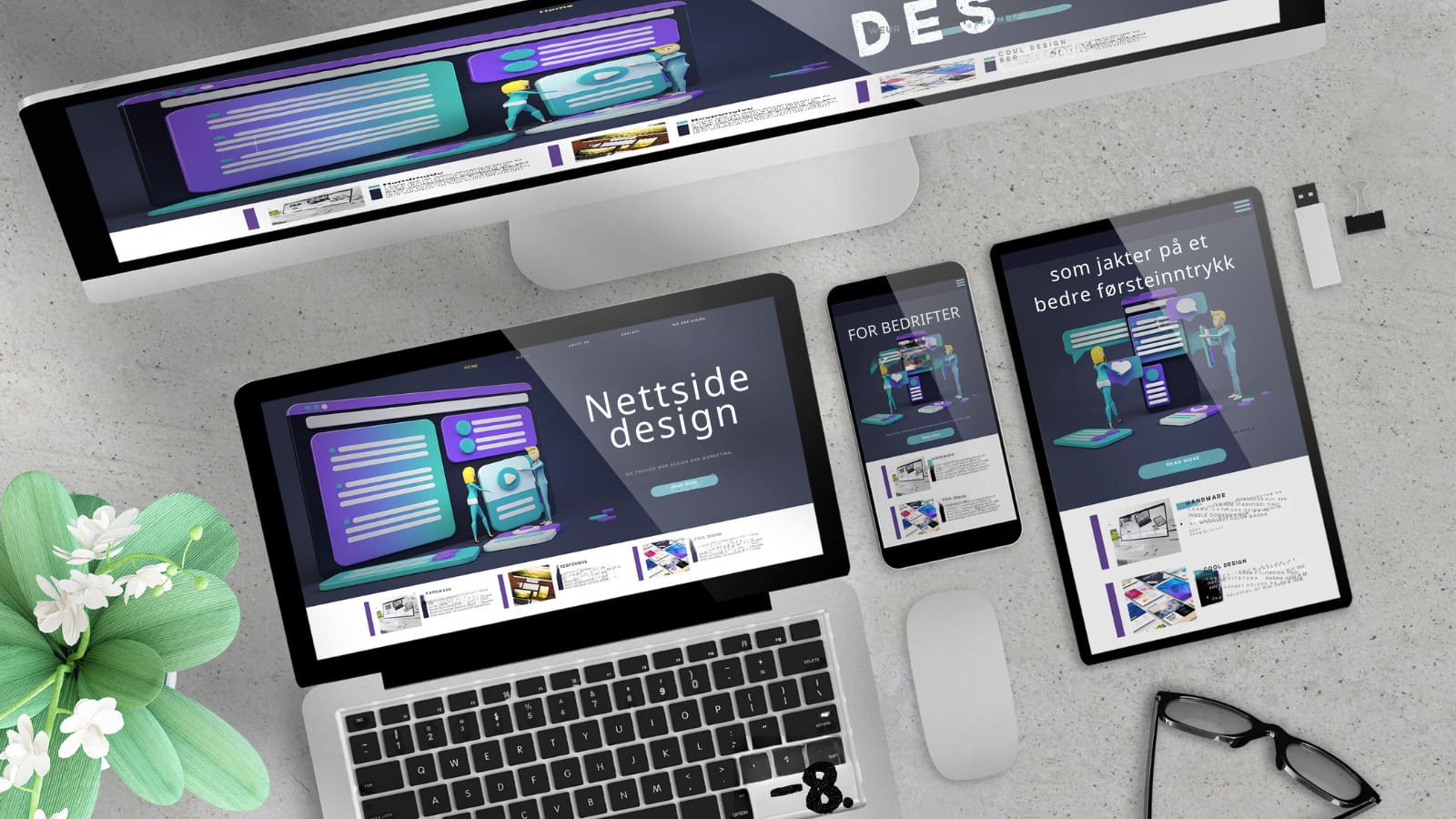 nettside design for bedrifter