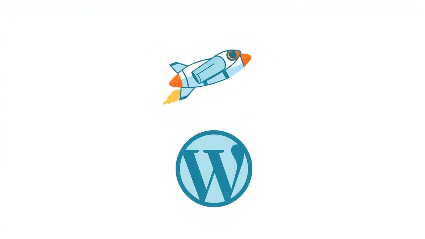 Jetpack flyr over WordPress-logo.