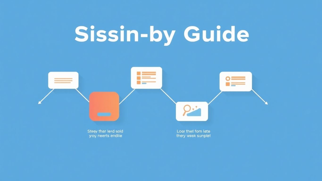 Illustrasjon av en trinn-for-trinn guide.