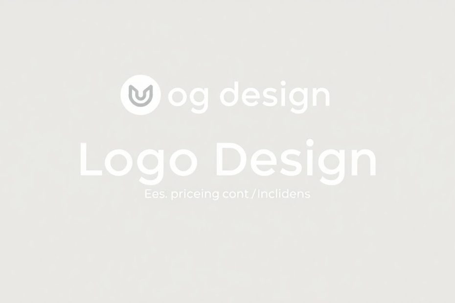 Illustrasjon av logo design med myke farger.