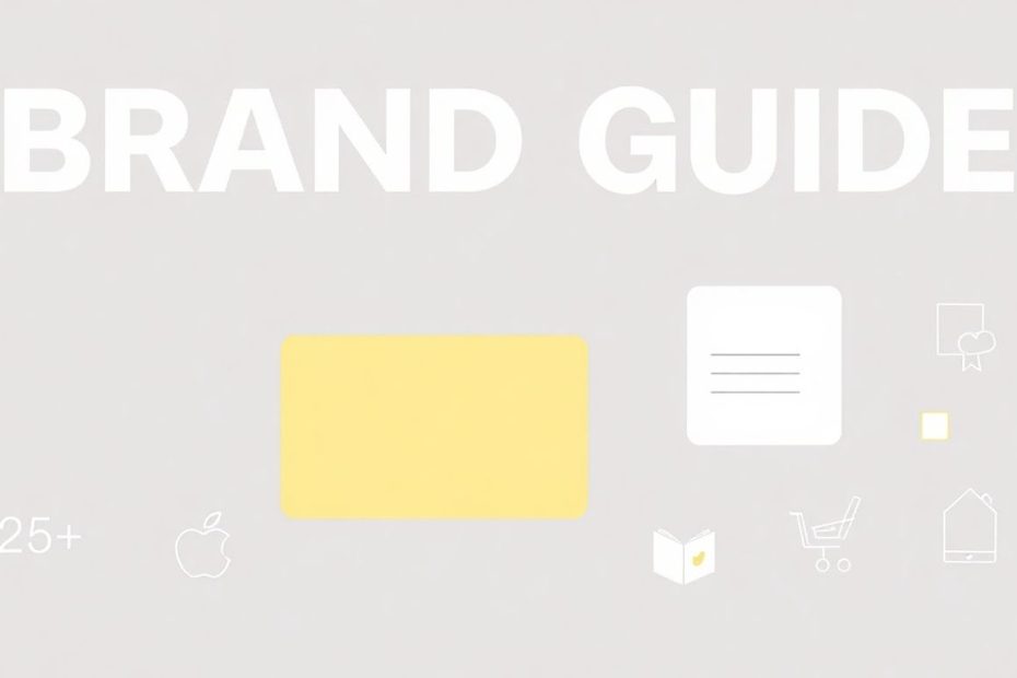 Illustrasjon av en brandguide med myke farger.
