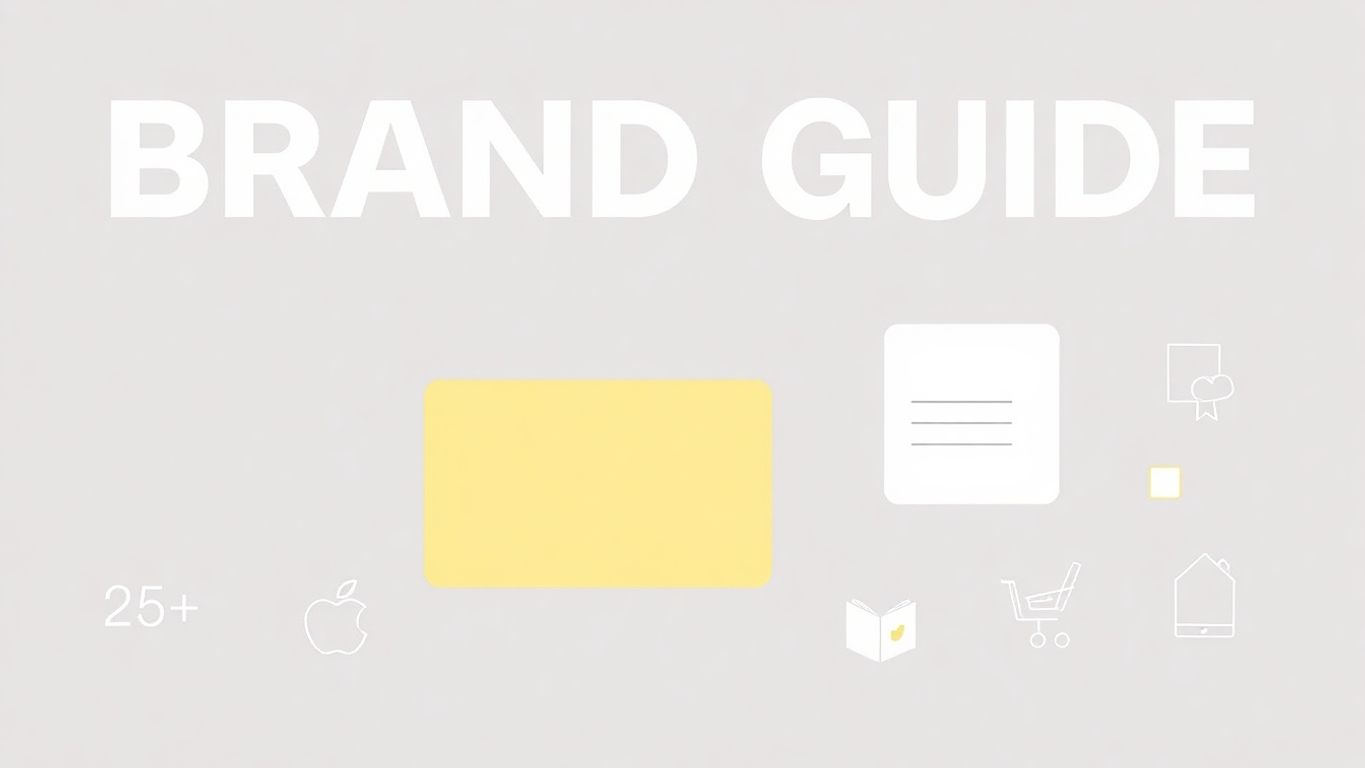 Illustrasjon av en brandguide med myke farger.