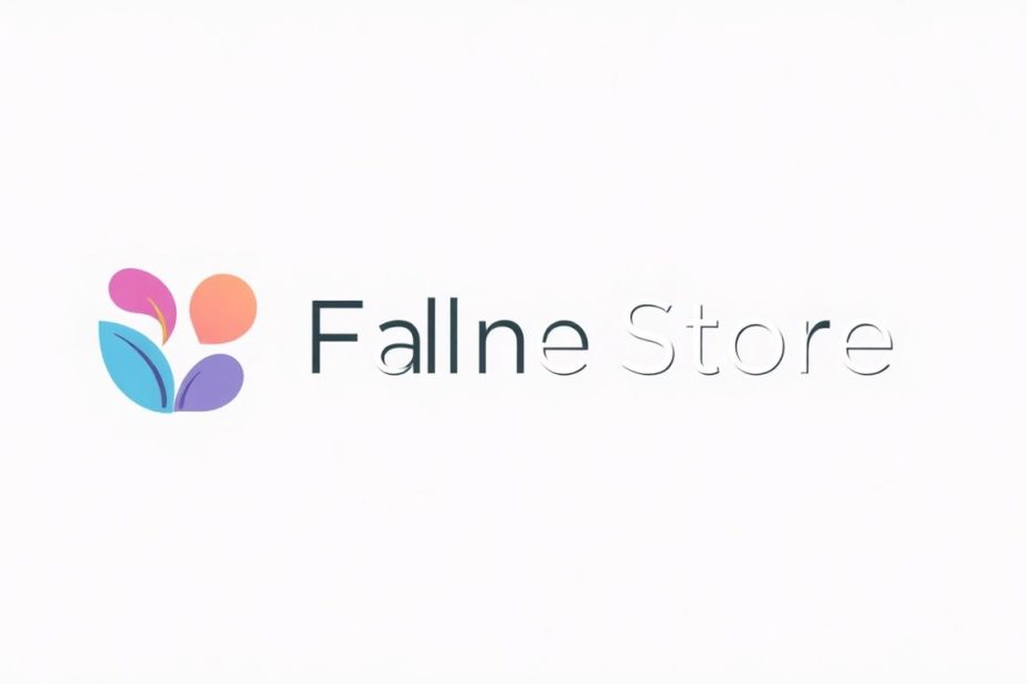 Moderne logo design med flate illustrasjoner i pastellfarger.