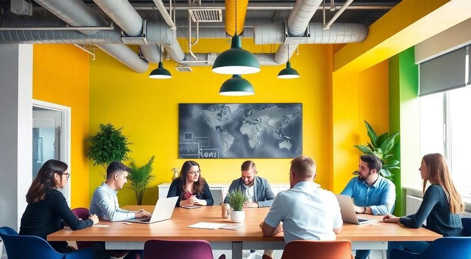 Moderne kontor med kreative fagfolk i Kongsvinger.