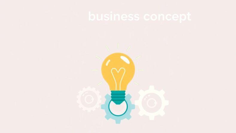 Moderne illustrasjon av lyspære og gir. {{brizy_dc_image_alt entityId=