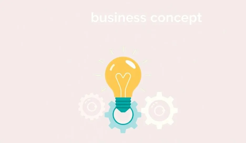 Moderne illustrasjon av lyspære og gir.