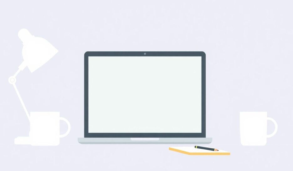 Illustrasjon av et rent, profesjonelt arbeidsmiljø.