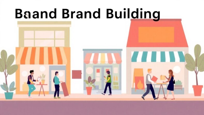 Moderne illustrasjon av småbedrifter i vekst. {{brizy_dc_image_alt entityId=