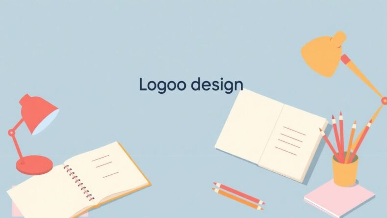 Moderne illustrasjon av designverktøy og arbeidsplass.