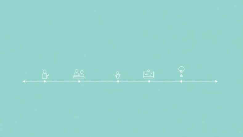 Grafisk illustrasjon av en kundereise. {{brizy_dc_image_alt entityId=