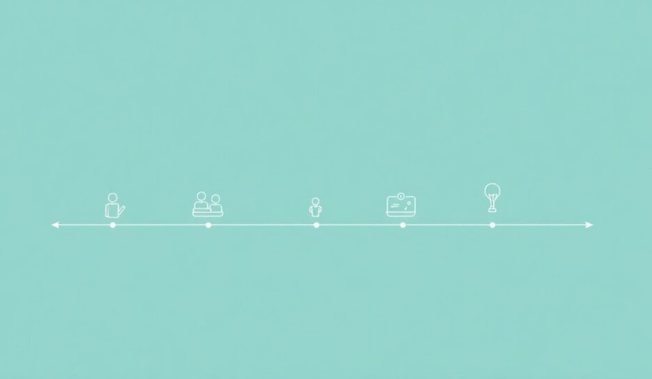 Grafisk illustrasjon av en kundereise. {{brizy_dc_image_alt entityId=