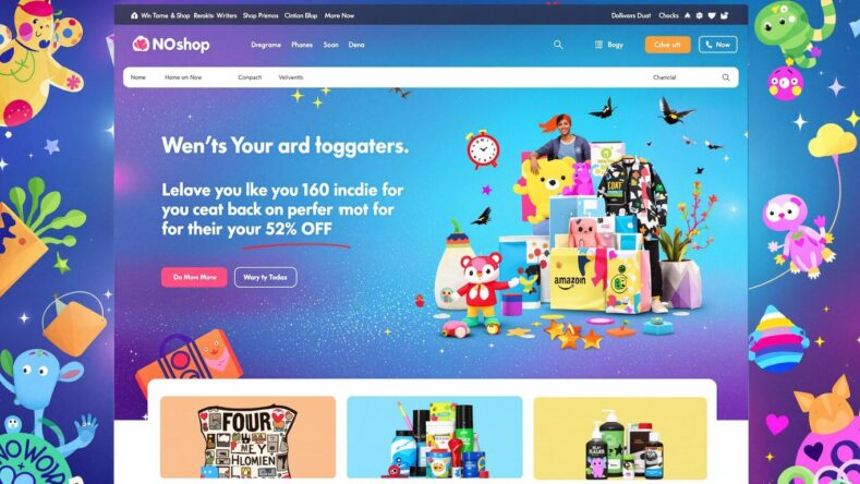 Attraktiv nettbutikk med fargerike produkter og enkel navigasjon. {{brizy_dc_image_alt entityId=