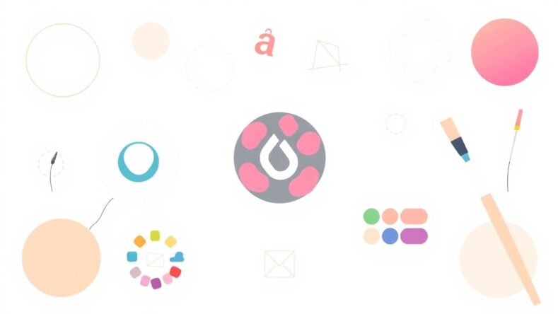 Moderne illustrasjon av logo design elementer.