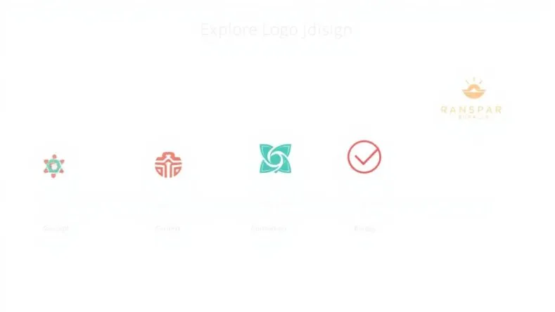 Moderne illustrasjoner av logo design prosjekter.