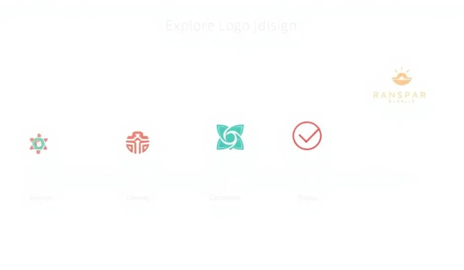 Moderne illustrasjoner av logo design prosjekter.