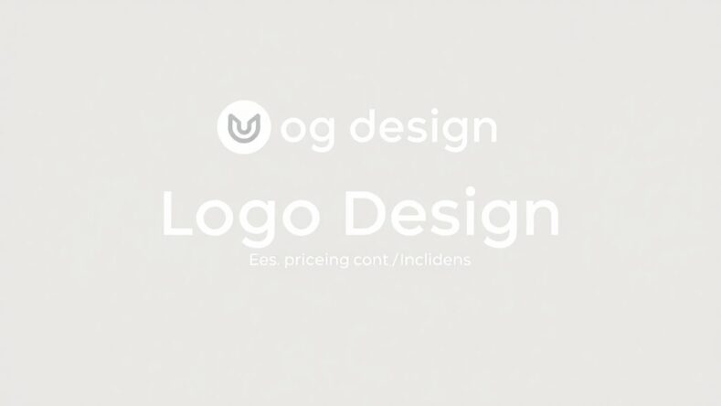 Illustrasjon av logo design med myke farger.