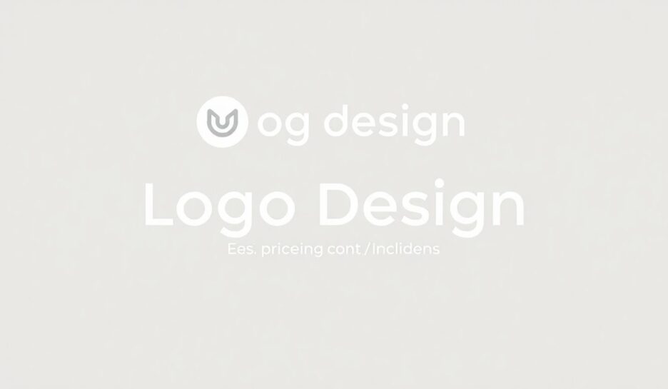 Illustrasjon av logo design med myke farger.