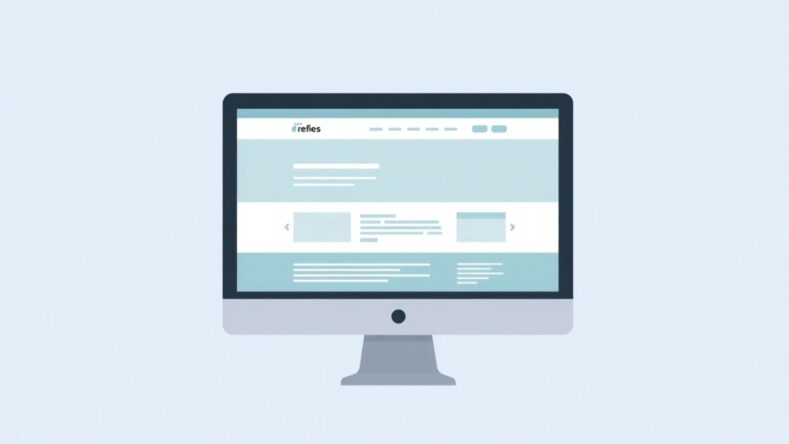 Illustrasjon av oppdatering av nettside.