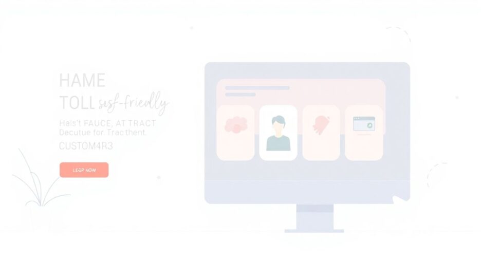 7f9b7b5athumbnail Moderne nettsidedesign med myke farger og minimalisme.