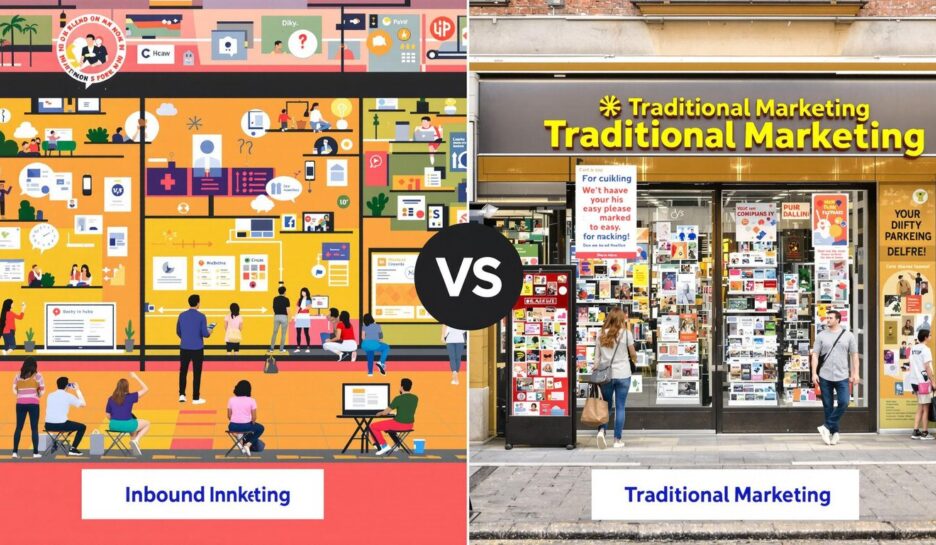 Innhold fra digital og tradisjonell markedsføring.