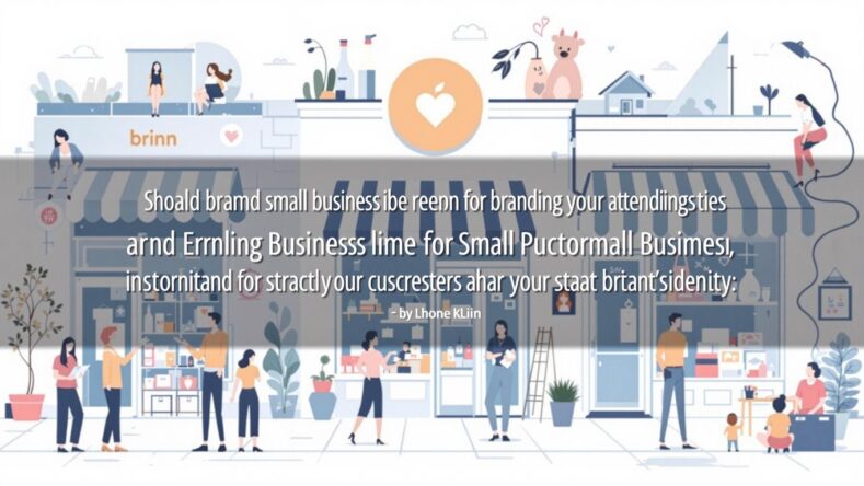Illustrasjon av små bedrifter med myke farger.