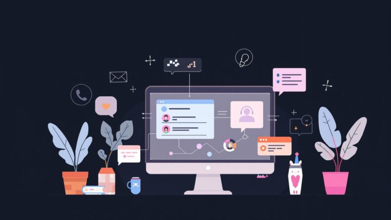 Moderne illustrasjon av brukergrensesnitt med myke farger. {{brizy_dc_image_alt entityId=