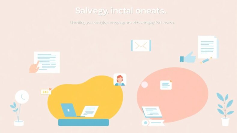 Moderne illustrasjoner av kreative merkevarestrategier.