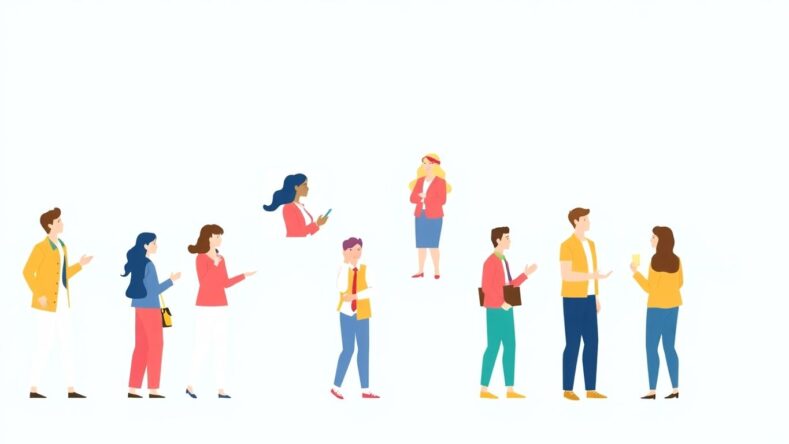 Illustrasjon av målgrupper i kundereisen.