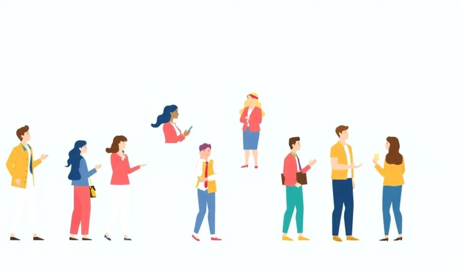 Illustrasjon av målgrupper i kundereisen.