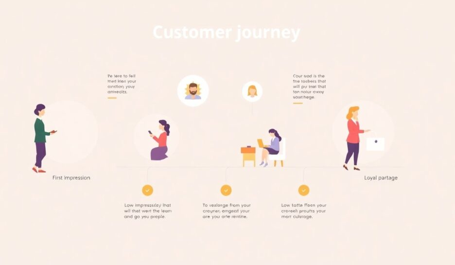 Kundeopplevelse og lojalitet i en illustrasjon.