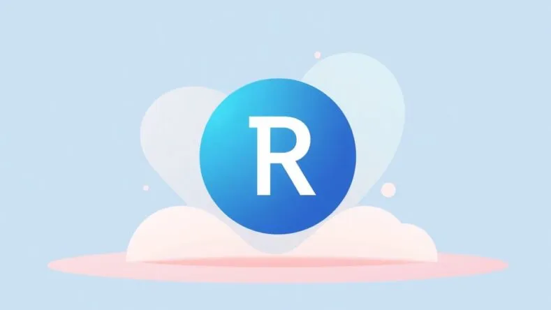 Moderne illustrasjon av varemerke med myke farger.