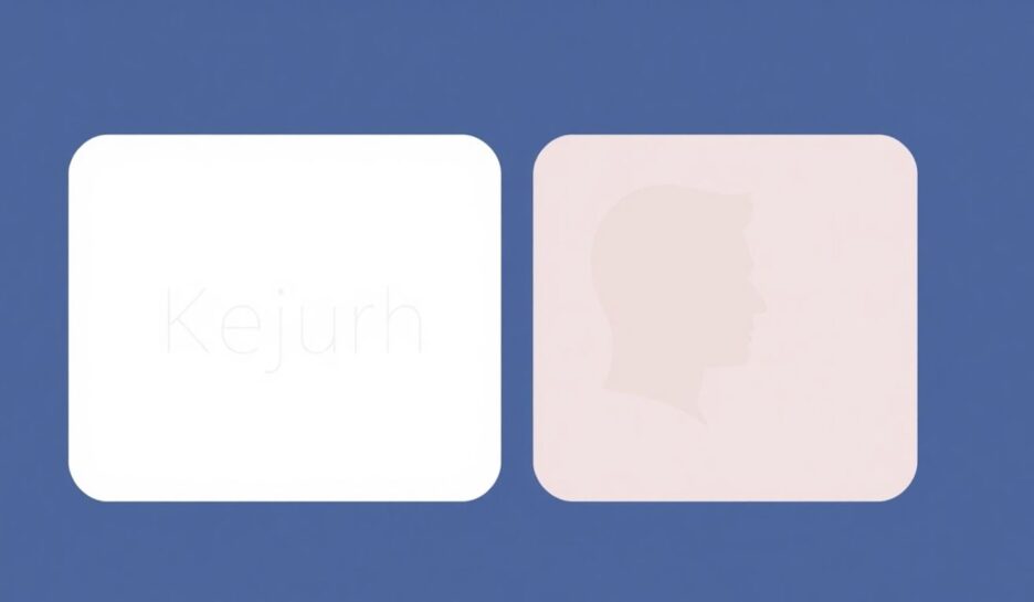 Klar merkevare mot utydelig profil i myke farger.