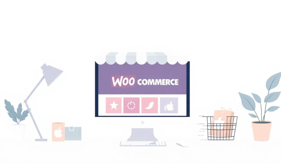 Moderne illustrasjon av nettbutikkoppsett. {{brizy_dc_image_alt entityId=