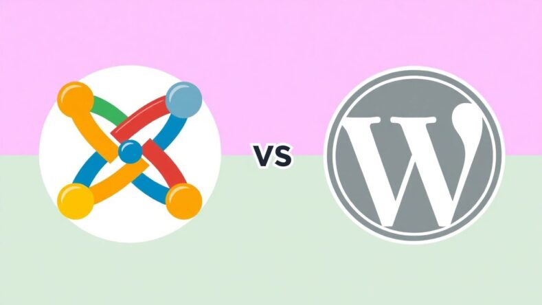 Joomla og WordPress logoer i moderne stil. {{brizy_dc_image_alt entityId=