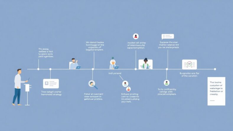 Illustrasjon av kundereisen og merkevarestrategi.