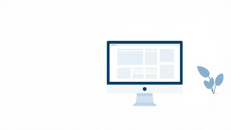 Moderne webdesign med myke farger og enkel stil. {{brizy_dc_image_alt entityId=