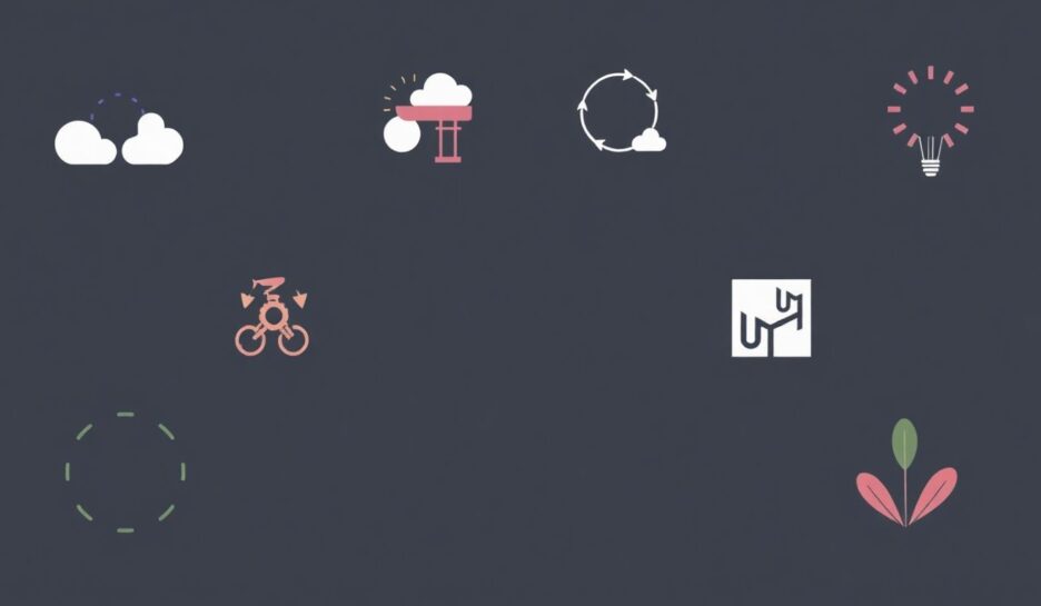 Moderne illustrasjoner av en unik firmalogo. {{brizy_dc_image_alt entityId=