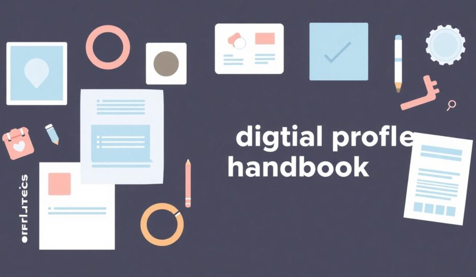 Moderne illustrasjon av designverktøy for digitale profiler. {{brizy_dc_image_alt entityId=